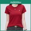 Womens Summer Colour Solid Tshirt Round Neck Short Sleeve Top