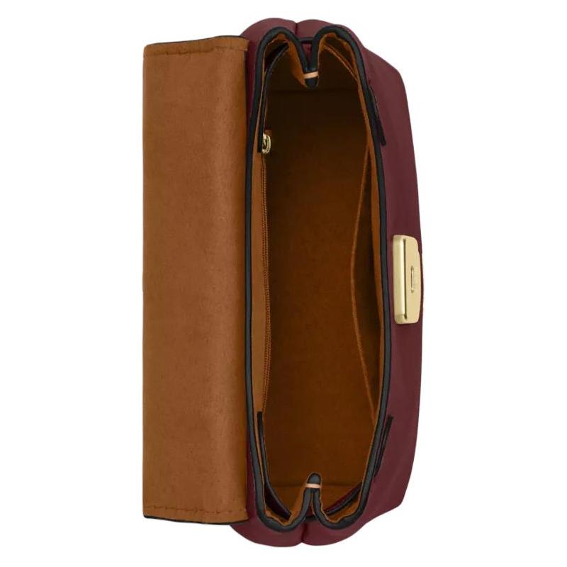 Coach Emory 25 Metal Hardware Shoulder Crossbody Smooth Leather Handbag Medium Women's Maroon