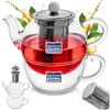 Glass Teapot With Cup And Infuser 300+350 Ml 2 Pcs.