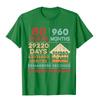 Regali Vintage per l'80° Compleanno 80 Anni 960 Mesi T-Shirt Camicia Cotone Uomo Magliette Uniche All'Ingrosso
