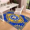 Sigma SGR Gamma Rho2 Printed Absorbent Washable Carpet, Non-Slip Bathroom Mats, Kitchen Rugs, Yoga Mat,Living Room Entrance, Camping Picnic Rugs