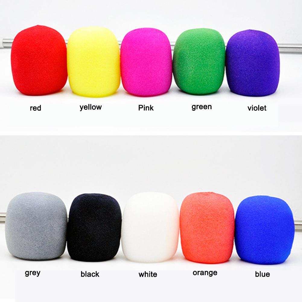 10Pcs Microphone Windscreen Cover Foam Protective Cap Sponge Portable Stereo Studio Mic KTV Karaoke for KTV DJ Mic Sleeve