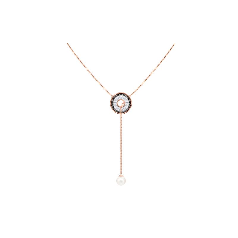 Swarovski Lollypop series round pearl Y-shaped necklace for women 5528732 золотой