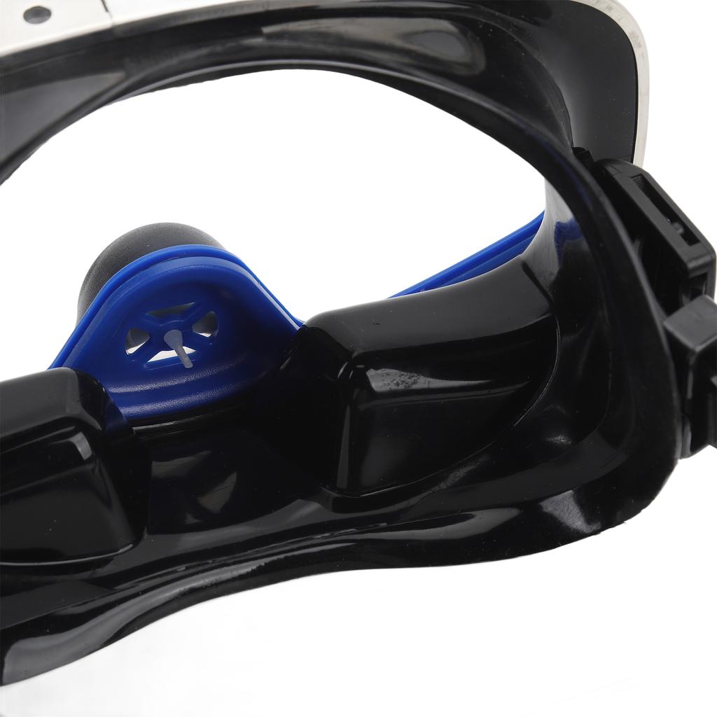 Scuba Diving Goggles Tempered Glass Anti Fog Nose Valve Lightweight Single Lens Snorkeling Goggles for Swimming Water Sports