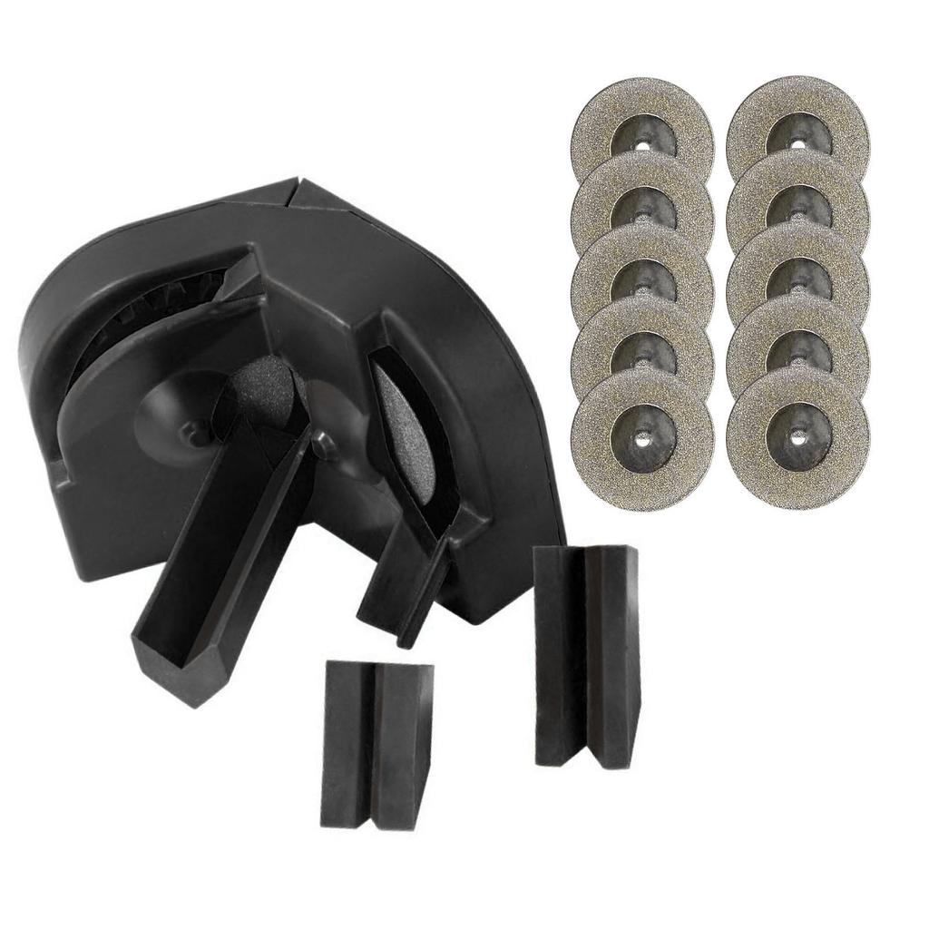 Drill Bit Sharpener Set High Accuracy Drill Bit Grinder 10PCS Grinding Disc and 3 Auxiliary Tool