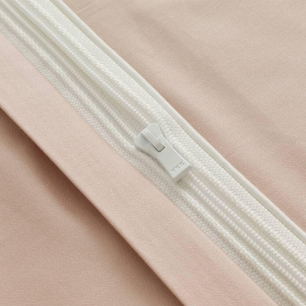 Nitori High-Density Satin Duvet Cover Double Size Rose Cotton No-Tie N-Grip Easy Fit Quilt Cover 190x210cm