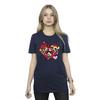 The Powerpuff Girls Womens/Ladies Holding Hands Heart Cotton T-Shirt