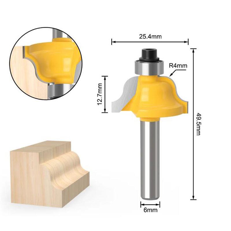 6mm Shank Woodworking Milling Cutter Trimming Machine Router Bit Bakelite Milling Engraving Machine for Woodwork Power Tools