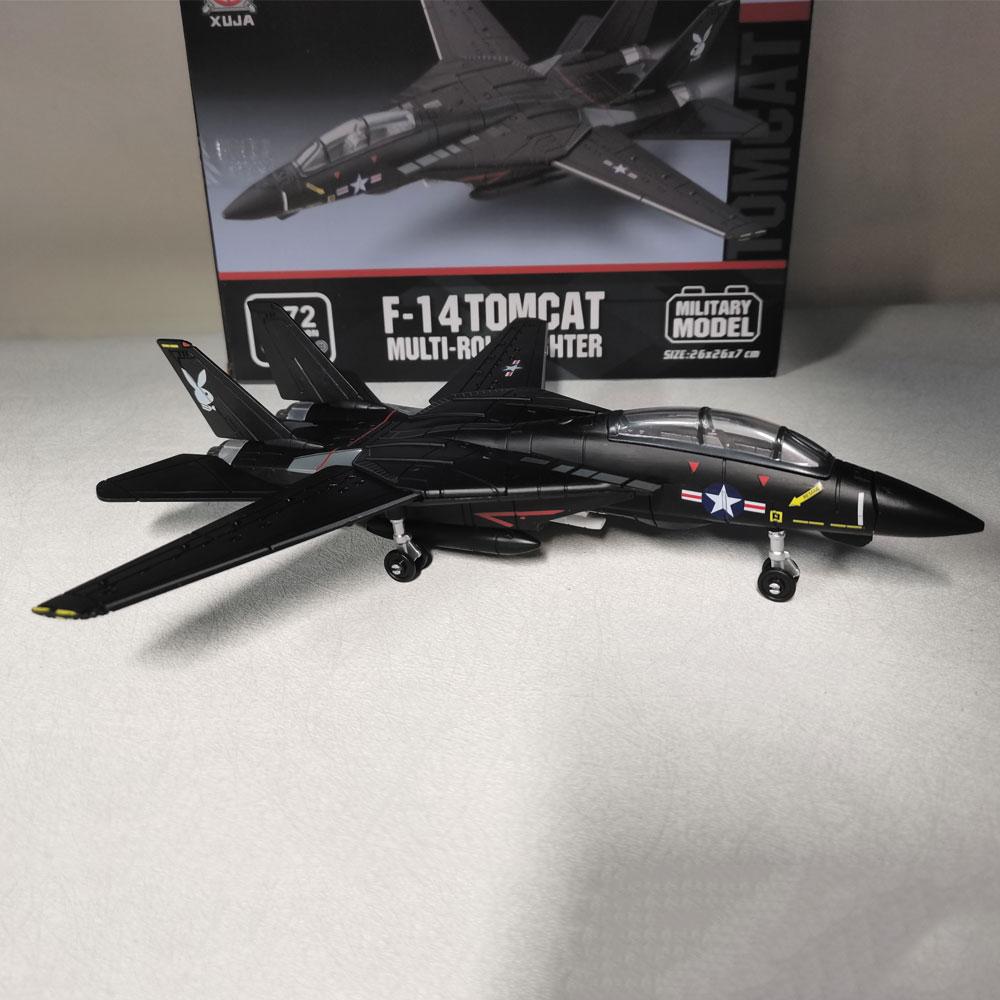 NEW F-14 Fighter 1/72 Scale 3D DIY Military Aircraft Model Black ABS Plastic Plane Collection Airplane Model Aviation Gift