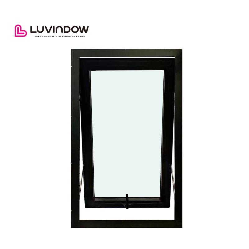 Aluminum Awning Window Crank Open Modern Style With Grill Design for Replacement Windows чёрный