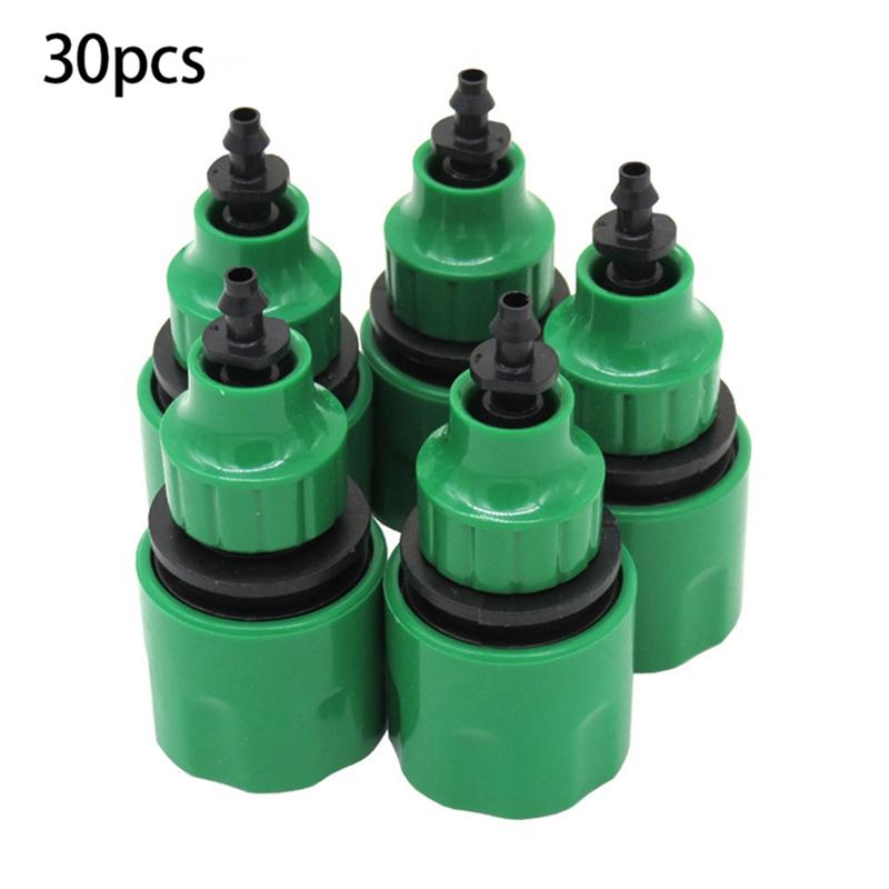 2025+ 30PCS Quick Coupling Adapter with 1/2 Barbed Connector Drip Tape for Irrigation Garden Watering