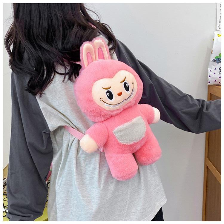Labu Backpack Plush Toy Bag Cute and Super Cute Claw Machine Doll Exchange Gift