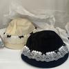 Handmade Bucket Hat Elegant Decorated Cloches Style for Women Party Simple Hat Cloche Lady Bucket Hat