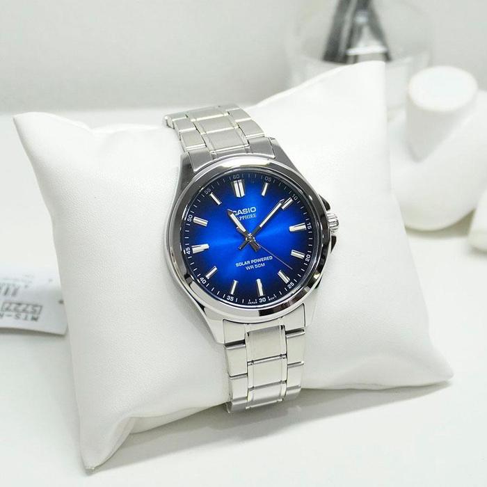Herrenuhr Casio Mts-Rs100D-2A Saphir Solar + Box
