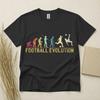 Football Evolution Children's Children's Children's T  Children's T-shirt Funny Football Gift Retro Sports Tee Gildan Cotton