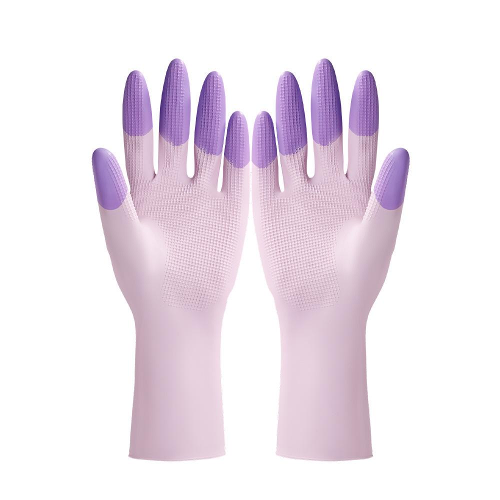 Latexhandskar, Gummihandskar för tvätt, Vattentäta och oljebeständiga hemhandskar, Hushållshandskar, Kökshandskar för diskning, Slitstarka rengöringshandskar