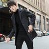 Herren Wollmantel Mittel und Lang Trenchcoat Herren Trend Übergröße Freizeitjacke Slim Fit Übergröße Herrenbekleidung