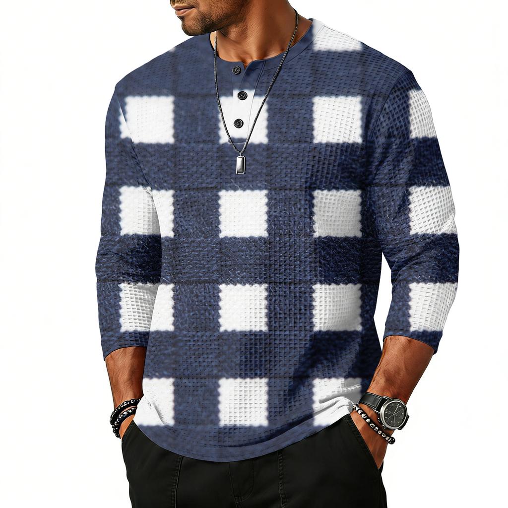 Herrtopp med raglanärm och trekvartsärm