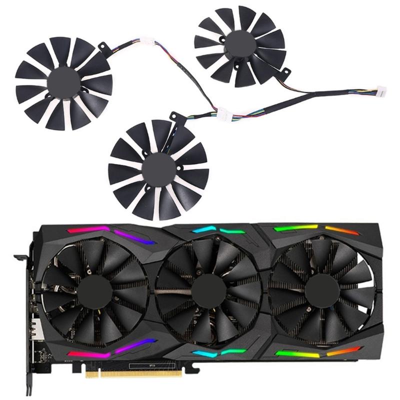 New 88mm T129215SH for DC 12V 0.30AMP GPU Cooling Fan for ROG-STRIX- RTX2080ti 2080 RTX2070 RTX2060 Graphics Card Fa