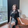 2024 Spring/Summer Retro Chic Cheongsam: Women's Sexy High-End Long Slit Dress