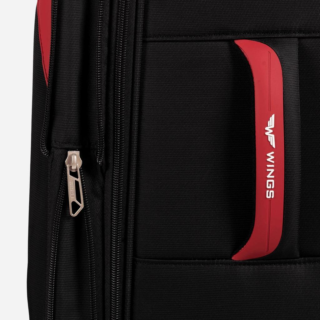 Dipper Wings 24" Black Medium Softside Suitcase