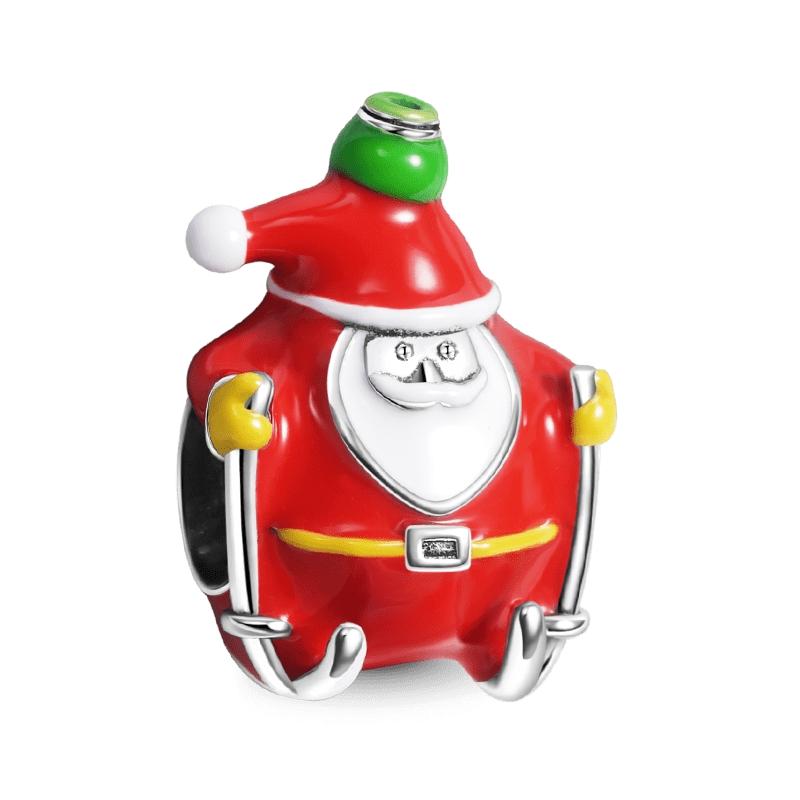 Copper Plating Christmas Series Elk Apple Christmas Tree Socks Charming Pendant Fit Original Charms Bracelet Women Jewelry Gift