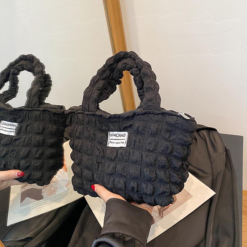 Cream Puff Doudou Bag New Women's Bag Fashion Sweet Handbag Small Square Bag Small Bag