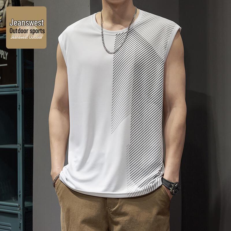JEANSWEST OUTDOOR Men s Quick-Dry Sleeveless T-Shirt 2XL