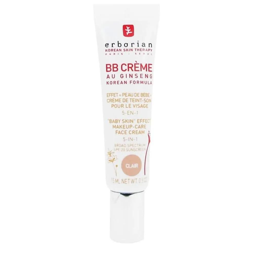 Erborian Ginseng Clair BB Cream 15ml Erborian Bb CR.E.M.e Au Ginseng Clair, Lens Day Cream 15 Millilitre