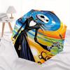 1 Auto Open Jack Skellington, Nightmare Before Christmas Themed Colorful 8-rib Portable Umbrella for Men and Women, A Compact Commuting Comp