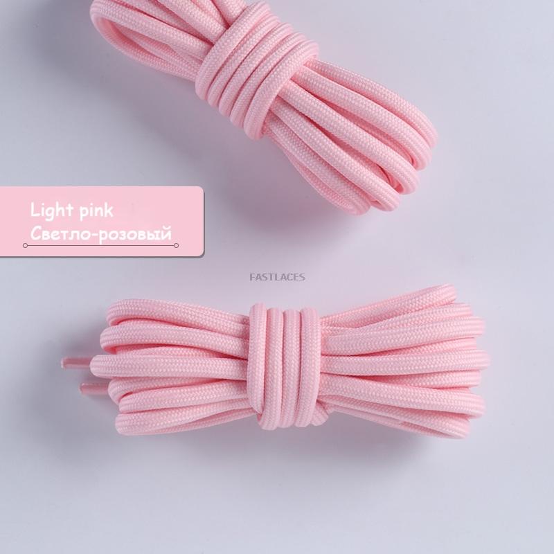 1pair Round Shoelaces Polyester Solid Classic For Yezy Sports Boot Bold Shoeslace Sneaker Shoe Laces Shoes Strings