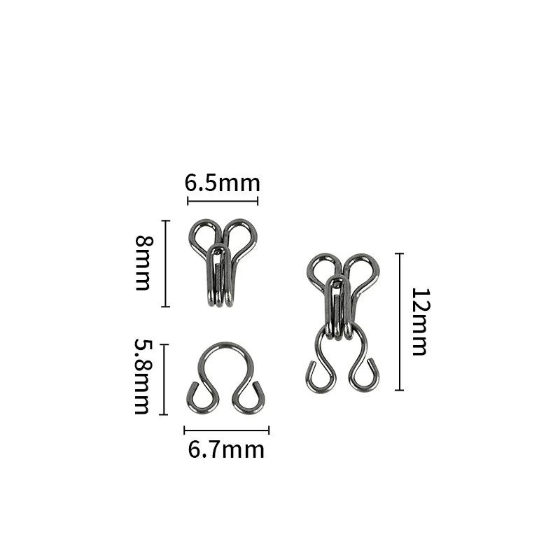 10 Pairs Metal Invisible Garment Hook Jeans Pants Skirts Adjust Clasp Decoration Buttons Diy Sewing Crafts Accessories