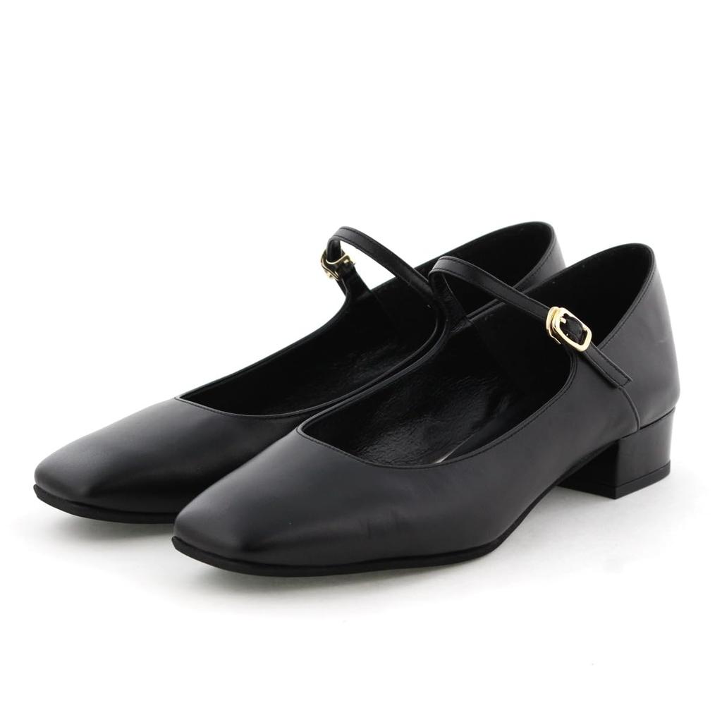HIMIKO / Himiko / Square Toe Mary Jane Pumps / 651111 Black 265