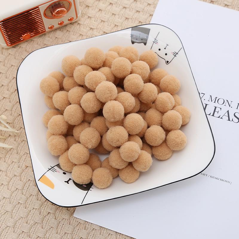 2.5cm High Elastic Plush Balls - Handmade DIY Toys & Decorative Accessories