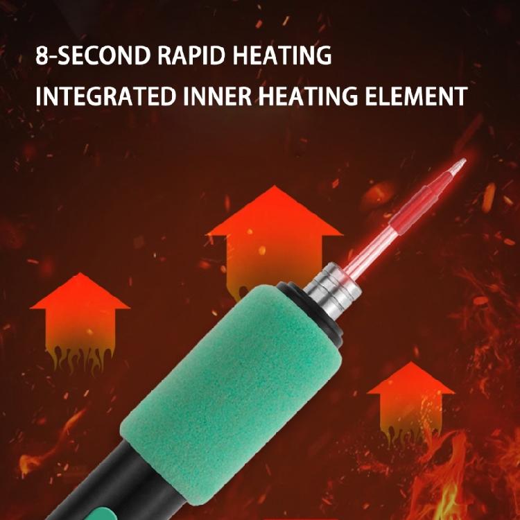 USB Intelligent Electric Soldering Iron 230-450℃ Rapid Heating Soldering Pen Rechargeable Carrying Case Adjustable