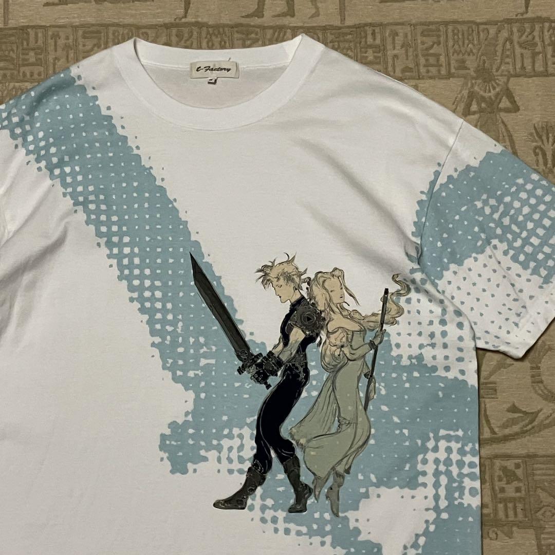 

[Б/У] Футболка Yoshitaka Amano FF7 T-FACTORY Аниме Игра 90-е Сделано в Японии