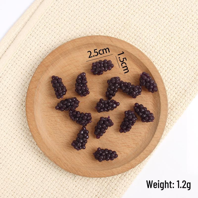 TPR Soft Rubber Simulation Grape & Corn Stress Relief Toy - Mini Fruit Squeeze Model