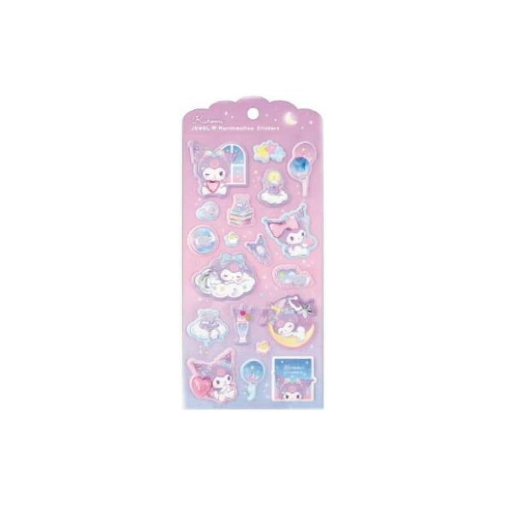 Sanrio Characters Jewel Marshmallow Stickers Sweet Dream Kuromi 30 Pieces Sticker Set
