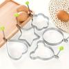 Stainless Steel Egg Rings Set 5pcs- Non-stick Cooking Molds for Perfect Fried Eggs and Omelets - Kitchen Gadgets