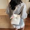 High-end Fashion Lychee Pattern Small Bag Women's New Versatile Commuter Messenger Bag Shoulder Bucket Bag