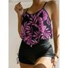 2026 Conjunto Tankini Estampado de 2 Piezas Traje de Baño para Mujer Sexy de Cintura Alta Traje de Baño Bañador Femenino Traje de Baño de Verano Ropa de Playa