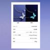 [FANCIME] Women's Necklace "Moonlight Butterfly" Purple Enamel Luminous Jewelry Set Silver Popular Women's Gift for Anniversaries, Birthdays, White Da