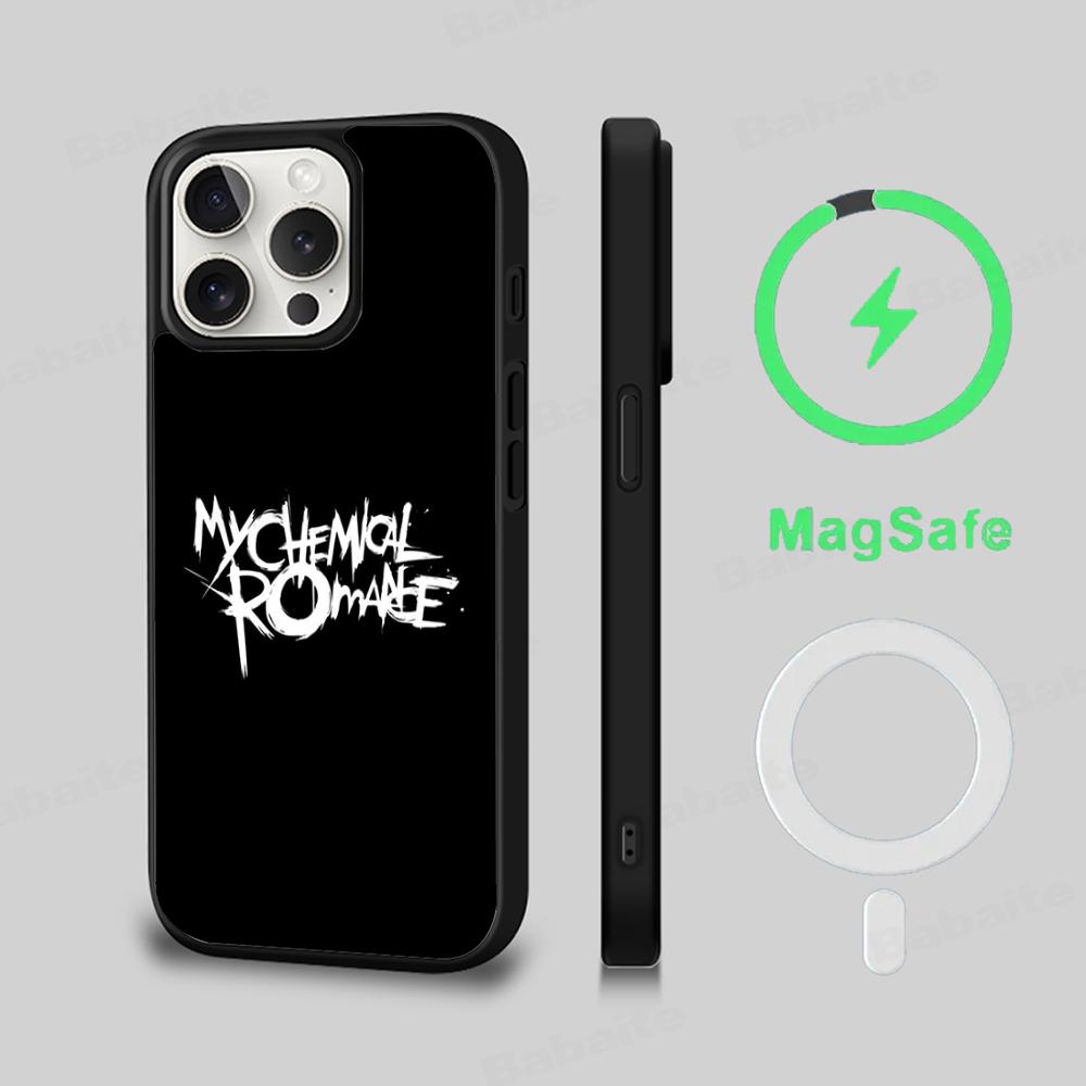 My Chemical Romance Phone Case Magnetic Case For IPhone 16 14 13 12 11 15 Pro Max Plus For Magsafe Wireless Charge Cover