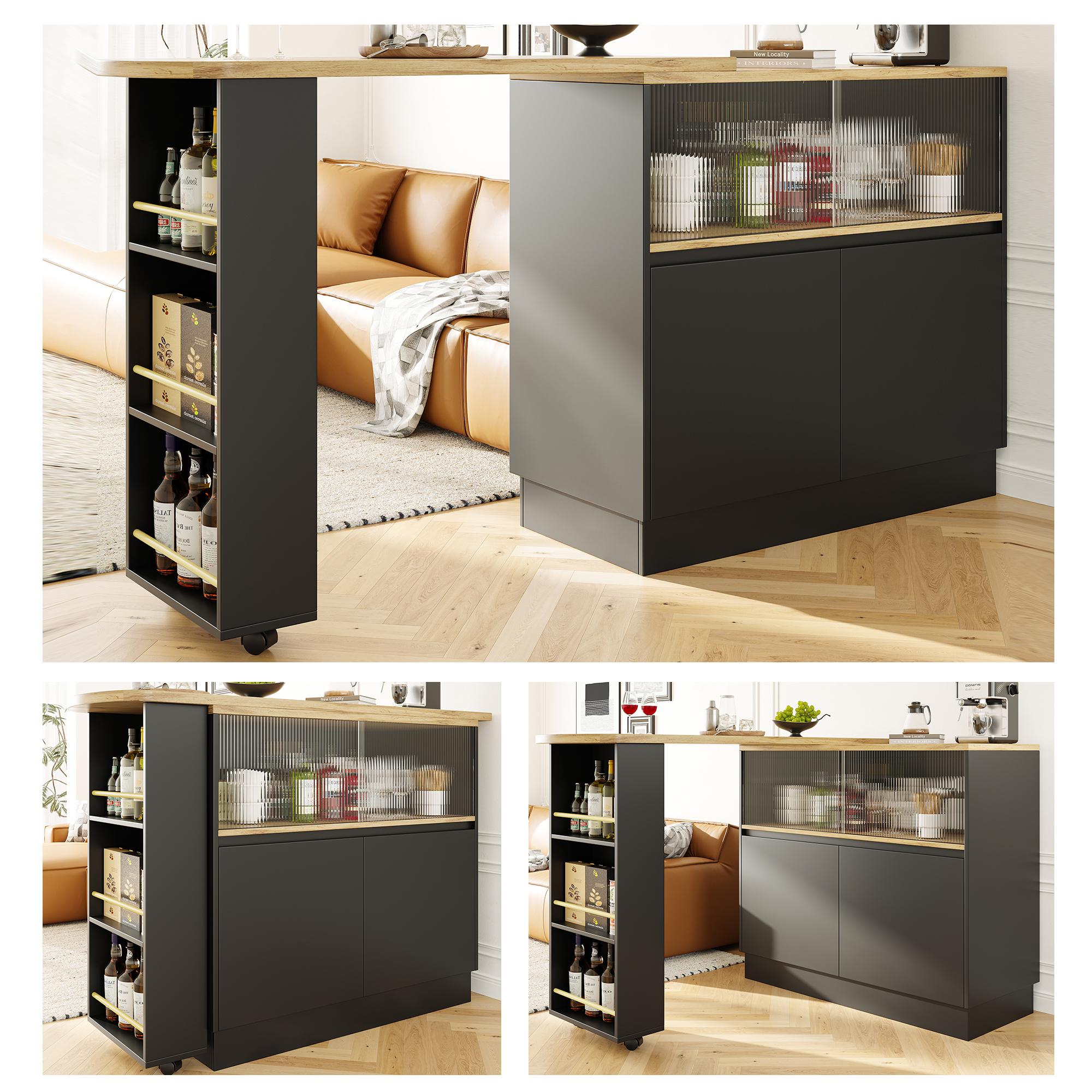 360 degrees Rotatable dining bar (main