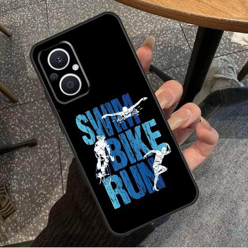 

Triathlon Tri Life Swim Bike Run For OPPO Reno 7 8 Lite 8T 14F 13F 11F 12F 10 11 12 13 14 Pro OPPO Find X9 X8 X5 X6 Pro Case OPPO Reno10 5G