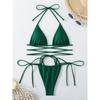 Sexy Micro Bikini 2025 Kruislings Bandage Zwemkleding Vrouw Zwempak Vrouwelijke Tanga Bikini Set 2 Delig Dames Badpak Strandkleding