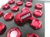 RAYS Duralumin Lock & Nut Set L32 4H M12X1.5 Red Alumite