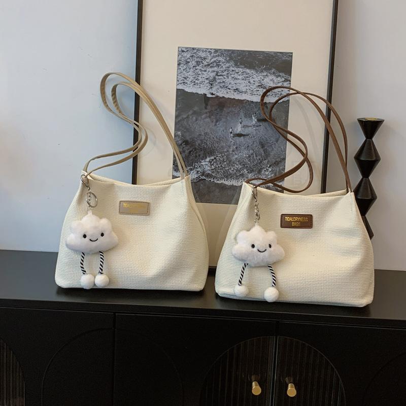 Women's New Versatile Simple Shoulder Bag, High-end Sensory Communication Shopping Bag