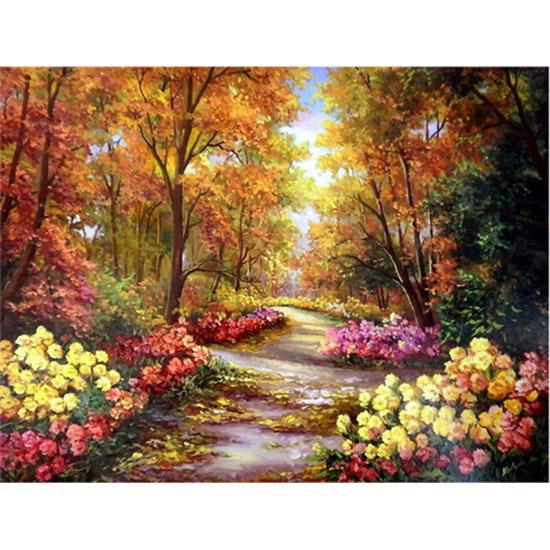 Diamond Painting Cross Stitch Tree Scenic Full Rhinestones Embroidery 5D Mosaic Wall Decor