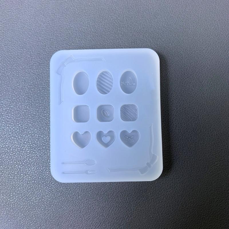 Easy To Use Silicone Mould Practical Epoxy Resin Mold Candy Accessories Shaped Mould Jewelry Charm Making Supplies